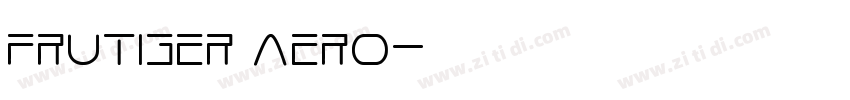 frutiger aero字体转换
